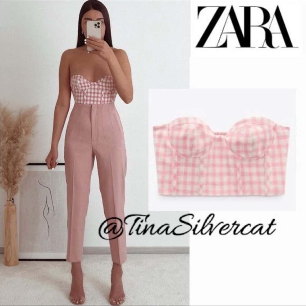 Pink corset top